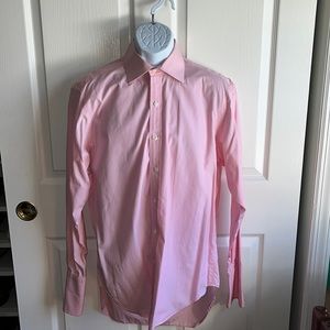 TM Lewin Fine British Dress Shirt 16/33 French Cuff